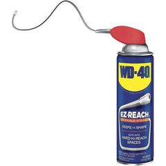 WD-40 - 14.4 oz EZ-Reach Multi-Use Product with 8" Flexible Smart Straw, Sprays 2 Ways - Multi-Purpose Lubricant: Stop Squeaks, Removes & Protects, Loosens Rusted Parts, Free Sticky Mechanisms, Drives Out Moisture - Exact Tool & Supply