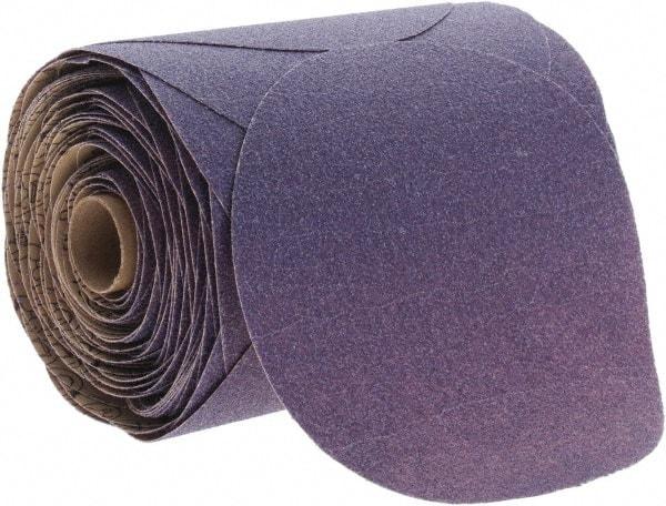 3M - 6" Diam, 80 Grit Ceramic Adhesive PSA Disc - Medium Grade, Purple, Paper Backing, Flexible, Use with Random Orbital Sanders - Exact Tool & Supply