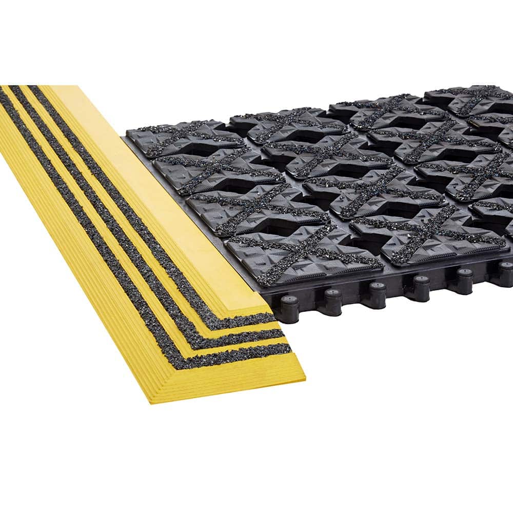 Crown Matting - Anti-Fatigue Matting; Dry or Wet Environment: Wet ; Length (Feet): 9.000 ; Width (Inch): 39 ; Thickness (Inch): 3/4 ; Surface Pattern: Molded; Raised Squares; Textured ; Surface Material: Nitrile Blend - Exact Tool & Supply