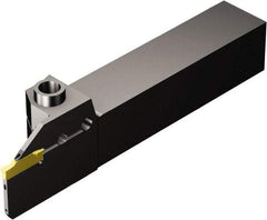 Sandvik Coromant - R/LF123..C..E, Internal or External, Left Hand, 25.4mm Max Depth of Cut, Indexable Grooving Tool Holder - N123K2-0600-0004-TF Insert Compatibility, 31.75mm Shank Height, 31.75mm Shank Width, 176.8mm OAL, Through Coolant - Exact Tool & Supply