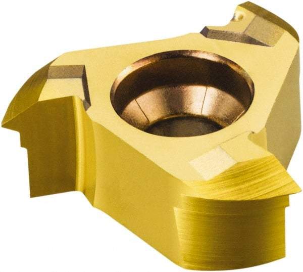 Sandvik Coromant - 3.5mm Pitch, Internal Thread, Metric 60° Standard, MM-TH 1025 Grade Thread Mill Insert - Carbide - Exact Tool & Supply