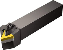 Sandvik Coromant - DTTNR/L, Right Hand Cut, 30° Lead Angle, 20mm Shank Height x 20mm Shank Width, Negative Rake Indexable Turning Toolholder - 125mm OAL, TNMG 16 04 08, TNMG 332 Insert Compatibility, Series T-Max P - Exact Tool & Supply
