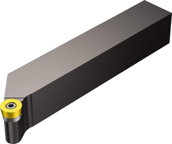 Sandvik Coromant - SRGC, Left Hand Cut, 1" Shank Height x 1" Shank Width, Neutral Rake Indexable Turning Toolholder - 5" OAL, RCMT 12 04 00 Insert Compatibility, Series CoroTurn 107 - Exact Tool & Supply