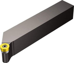 Sandvik Coromant - SRGC, Right Hand Cut, 1" Shank Height x 1" Shank Width, Neutral Rake Indexable Turning Toolholder - 5" OAL, RCMT 12 04 00 Insert Compatibility, Series CoroTurn 107 - Exact Tool & Supply