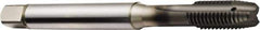 Sandvik Coromant - 3/8-16 UNC, 3 Flute, TiAlN Finish, Powdered Metal Spiral Point Tap - Plug Chamfer, Right Hand Thread, 4.1024" OAL, 0.7874" Thread Length, 9.68mm Shank Diam, 2BX Class of Fit, Series CoroTap 200 - Exact Tool & Supply