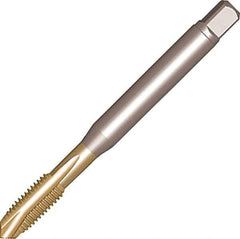 Sandvik Coromant - #6-32 UNC, 3 Flute, AlCrN Finish, High Speed Steel Spiral Point Tap - Plug Chamfer, Right Hand Thread, 57.4mm OAL, 10.4mm Thread Length, 4mm Shank Diam, 2B Class of Fit, Series CoroTap 200 - Exact Tool & Supply