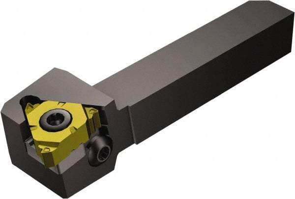 Sandvik Coromant - External Thread, Right Hand Cut, 10mm Shank Width x 10mm Shank Height Indexable Threading Toolholder - 70mm OAL, 266.RG-16.. Insert Compatibility, QS-266R/LFA Toolholder, Series CoroThread 266 - Exact Tool & Supply