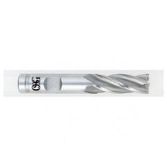 1 Dia. x 5-1/2 Overall Length 4-Flute Square End HSS-CO SE End Mill-Round Shank-Center Cutting-TiCN - Exact Tool & Supply