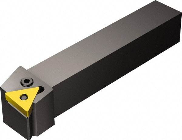 Sandvik Coromant - PTFNR/L, Left Hand Cut, -1° Lead Angle, 32mm Shank Height x 25mm Shank Width, Negative Rake Indexable Turning Toolholder - 170mm OAL, TNMG 22 04 08, TNMG 432 Insert Compatibility, Series T-Max P - Exact Tool & Supply