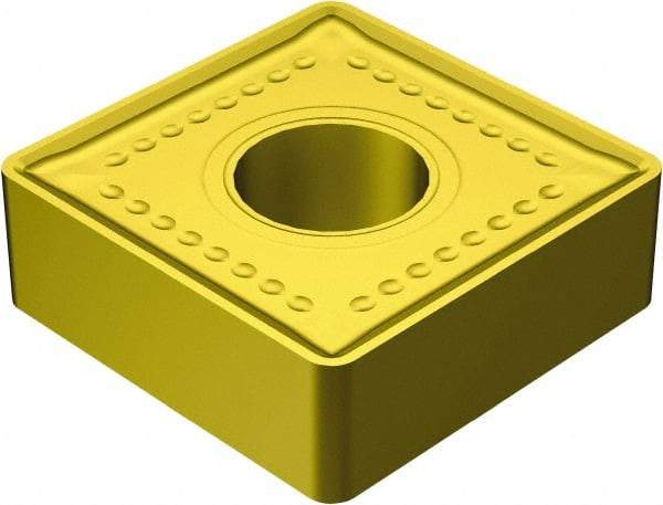 Sandvik Coromant - SNMM646 MR Grade 2035 Carbide Turning Insert - TiAlN/TiN Finish, 90° Square, 3/4" Inscr Circle, 1/4" Thick, 3/32" Corner Radius - Exact Tool & Supply
