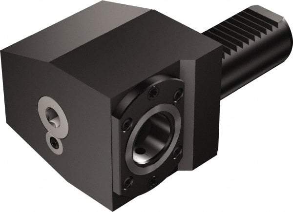 Sandvik Coromant - Left Hand Cut, Adapter/Mount Lathe Modular Clamping Unit - 20mm Square Shank Diam, 4-19/36" OAL, Through Coolant - Exact Tool & Supply