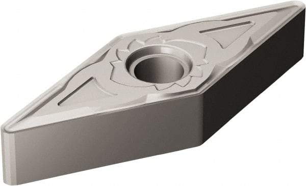 Sandvik Coromant - VNMG332 SM Grade H13A Carbide Turning Insert - Uncoated, 35° Diamond, 3/8" Inscr Circle, 3/16" Thick, 1/32" Corner Radius - Exact Tool & Supply