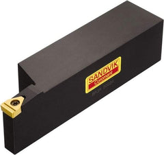 Sandvik Coromant - BPG, External, Right Hand, 1-3/4" Max Depth of Cut, Indexable Grooving Tool Holder - BP 750030 Insert Compatibility, 1-1/2" Shank Height, 1-1/2" Shank Width, 7" OAL - Exact Tool & Supply