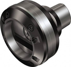 Sandvik Coromant - C6;2 System Size, Modular Tool Holding System Adapter - 45mm Projection, 106mm Body Diam, 107.6mm OAL, Through Coolant - Exact Tool & Supply