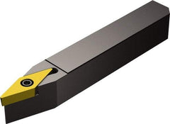 Sandvik Coromant - QS-SVVB, Neutral Cut, 17.50° Lead Angle, 16mm Shank Height x 16mm Shank Width, Neutral Rake Indexable Turning Toolholder - 70mm OAL, VBMT 11 03 04 Insert Compatibility, Series CoroTurn 107 - Exact Tool & Supply
