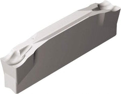 Sandvik Coromant - N123G2-...G CM 525 Grade, 0.1181" Cutting Width, Carbide Cutoff Insert - 0° Neutral Lead Angle, 0.0079" Cnr Rad - Exact Tool & Supply