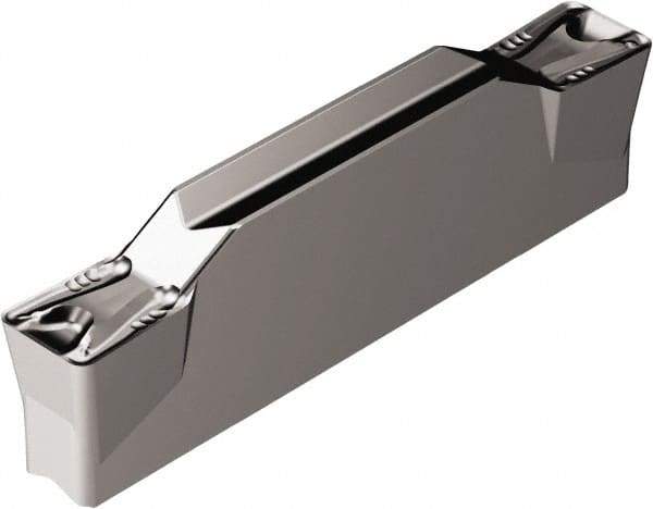 Sandvik Coromant - 600N123K2 TF Grade 1105, 6mm Cutting Width Carbide Grooving Insert - 3.4mm Max Depth of Cut, Neutral, 0.8mm Corner Radius, TiAlN2 Finish - Exact Tool & Supply