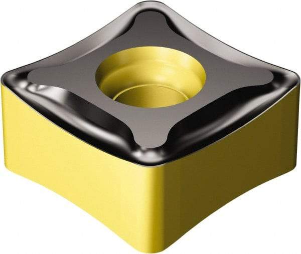 Sandvik Coromant - N331.1D136520 PM Grade 4220 Carbide Milling Insert - TiCN/Al2O3/TiN Finish, 6.55mm Thick, 13.4mm Inscribed Circle - Exact Tool & Supply