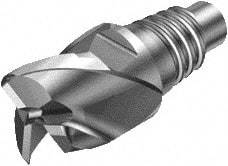Sandvik Coromant - 316-SM A Grade H10F Carbide End Milling Tip Insert - Uncoated, 3 Flutes, 16mm Cutting Diam, 8.5mm Depth of Cut, 18.7mm Extension, 0.0591" Cnr Rad, 45° Helix - Exact Tool & Supply