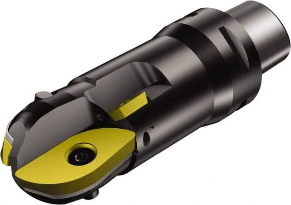 Sandvik Coromant - 50mm Cut Diam, 44.6mm Max Depth of Cut, 50mm Shank Diam, 155mm OAL, Indexable Ball Nose End Mill - 95mm Head Length, C5 Modular Connection, R216.. Cx Toolholder, APMT 160408-M, R216-50 07 Insert - Exact Tool & Supply