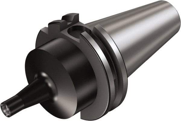 Sandvik Coromant - CAT40 Taper Shank 18.4mm Hole End Mill Holder/Adapter - 3.7795" Projection, Through-Spindle Coolant - Exact Tool & Supply