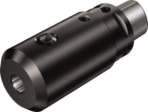 Sandvik Coromant - C6;32 System Size, Modular Tool Holding System Adapter - 95mm Projection, 56mm Body Diam, 133mm OAL, Through Coolant - Exact Tool & Supply