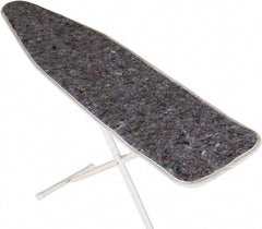 Ability One - 4.5' Long x 1' Wide Cotton Ironing Board Pad - Gray, Grommet - Exact Tool & Supply