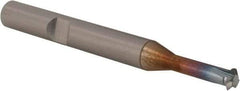 Emuge - 20 to 32 TPI, 1mm Pitch, Internal Single Profile Thread Mill - 1/4" Noml Diam, 0.185" Cut Diam, 1/4" Shank Diam, 3 Flute, 1-3/8" Neck Length, 2-1/2" OAL, TiCN Finish - Exact Tool & Supply