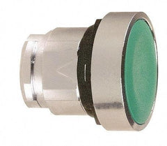 Schneider Electric - 22mm Mount Hole, Flush, Pushbutton Switch Only - Round, Green Pushbutton, Nonilluminated, Momentary (MO) - Exact Tool & Supply