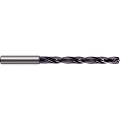 4.4 mm Dia. × 6 mm Shank × 45 mm Flute Length × 85 mm OAL, 7xD, 140°, nano-FIREX, 2 Flute, Coolant Thru, Solid Carbide Drill - Exact Tool & Supply