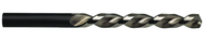 W Dia. - HSS LH Parabolic Jobber Drill-130° Point-Nitrited Lands - Exact Tool & Supply