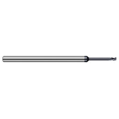 Variable Helix End Mills for Medium Alloy Steels - 0.2500″ (1/4″) Cutter Diameter × 0.0150″ (1/64″) Radius × 0.3750″ (3/8″) Length of Cut × 3.0000″ (3″) Reach Carbide Corner Radius End Mill for Medium Alloy Steels, 4 Flutes, AlTiN Coated - Exact Tool & Supply