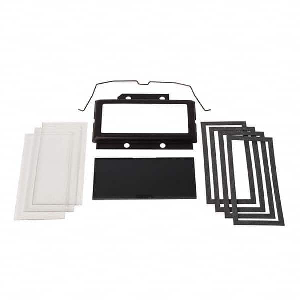 Welding Lenses & Plates; Lens Shade: 10; Lens Color: Clear; Mount: Snap-In; Mount Type: Snap-In; Material: Nylon; Window Height (Inch): 4 in; Window Width (Inch): 5; 5 in; Window Width (cm): 5 in; Window Thickness (Decimal Inch): 0.0 in; Description: Incl