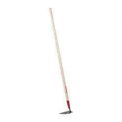 Razor-Back - 4-1/2" High x 7" Wide Square Steel Hoe - 54" Long Wood Straight Handle - Exact Tool & Supply