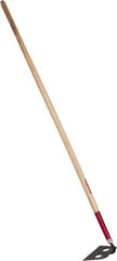 Razor-Back - 6" High x 9" Wide Square Steel Hoe - 66" Long Wood Straight Handle - Exact Tool & Supply