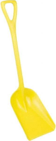 Remco - 14" High x 11" Wide Square Plastic Shovel - 38" Long Plastic D-Grip Handle - Exact Tool & Supply