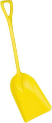 Remco - 17" High x 14" Wide Square Plastic Shovel - 42" Long Plastic D-Grip Handle - Exact Tool & Supply