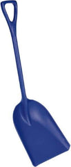 Remco - 17" High x 14" Wide Square Plastic Shovel - 42" Long Plastic D-Grip Handle - Exact Tool & Supply