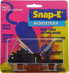 Made in USA - Snap Trap for Use on Mice - 3-7/8 Inch Long x 1-7/8 Inch Wide x 2-3/8 Inch High, Polystyrene and Steel - Exact Tool & Supply