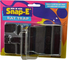 Made in USA - Snap Trap for Use on Rats - 5-1/2 Inch Long x 3 Inch Wide x 3-3/4 Inch High, Polystyrene and Steel - Exact Tool & Supply