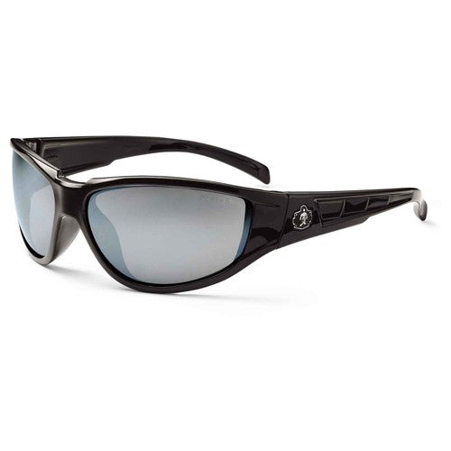 Njord Silver Mirror Lens Black Safety Glasses - Exact Tool & Supply