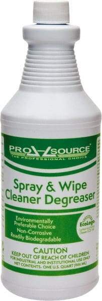 PRO-SOURCE - 32 oz Bottle Cleaner/Degreaser - Liquid, Butyl-Free, Fruit - Exact Tool & Supply