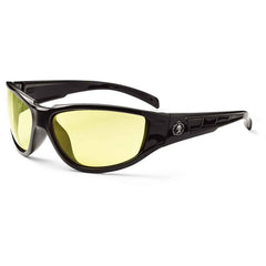 Njord Yellow Lens Black Safety Glasses - Exact Tool & Supply