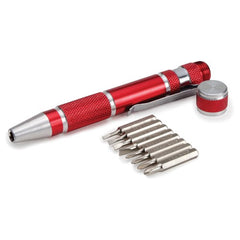 9 Piece SAE Precision Pocket Screwdriver Set - Exact Tool & Supply