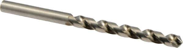 Guhring - 6.4mm 118° Cobalt Jobber Drill - Bright Finish, Right Hand Cut, Spiral Flute, Straight Shank, 101mm OAL, Four Facet, Split Point - Exact Tool & Supply