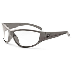 Njord Clear Lens Matte Gray Safety Glasses - Exact Tool & Supply