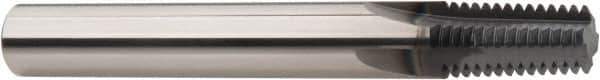 Niagara Cutter - 1 - 11-1/2 Thread, 5/8" Shank Diam, AlCrN Coating, Solid Carbide Straight Flute Thread Mill - 4 Flutes, 4" OAL, 1" Min Noml Diameter - Exact Tool & Supply