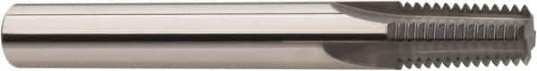 Niagara Cutter - 2-1/2 - 8 Thread, 3/4" Shank Diam, AlCrN Coating, Solid Carbide Straight Flute Thread Mill - 4 Flutes, 5" OAL, 2-1/2" Min Noml Diameter - Exact Tool & Supply