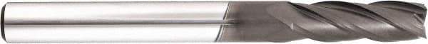 Niagara Cutter - 4mm, 15mm LOC, 4mm Shank Diam, 55mm OAL, 4 Flute, Solid Carbide Square End Mill - Single End, Diamond Finish, Spiral Flute, 30° Helix, Centercutting, Right Hand Cut, Right Hand Flute, Series DIA430M - Exact Tool & Supply