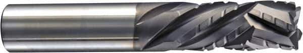 Niagara Cutter - 1/4" Cutting Diam x 3/4" Length of Cut, 5 Flute, Compression Spiral Router Bit - Diamond Coated, Right Hand Cut, Solid Carbide, 2-1/2" OAL x 1/4" Shank Diam, Chipbreaker, 30° Helix Angle - Exact Tool & Supply